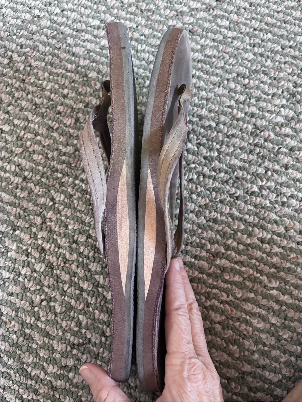 😎 Women’s Rainbow single layer narrow strap sandals - Picture 7 of 9